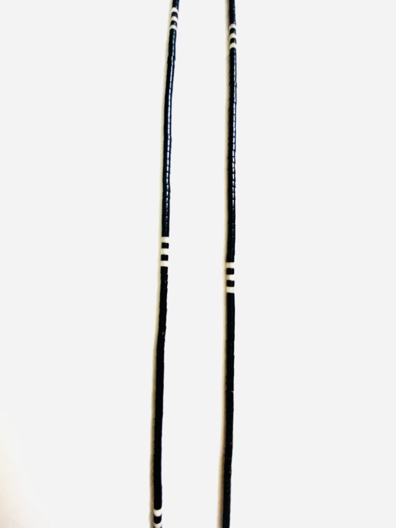 Tukumã People: Dark Chocolate and White Necklace- Handcrafted - Image 3