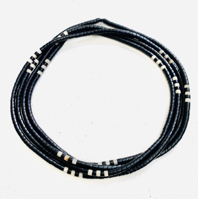 Tukumã People: Dark Chocolate and White Necklace- Handcrafted - Image 4