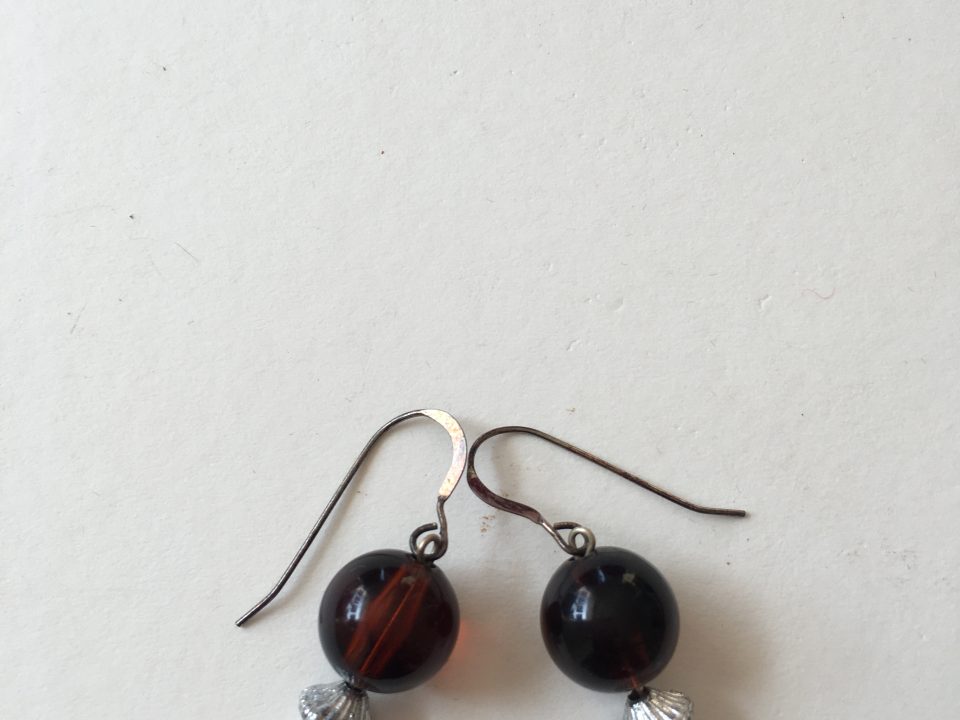 Unique Handmade Amber Earrings - Image 2