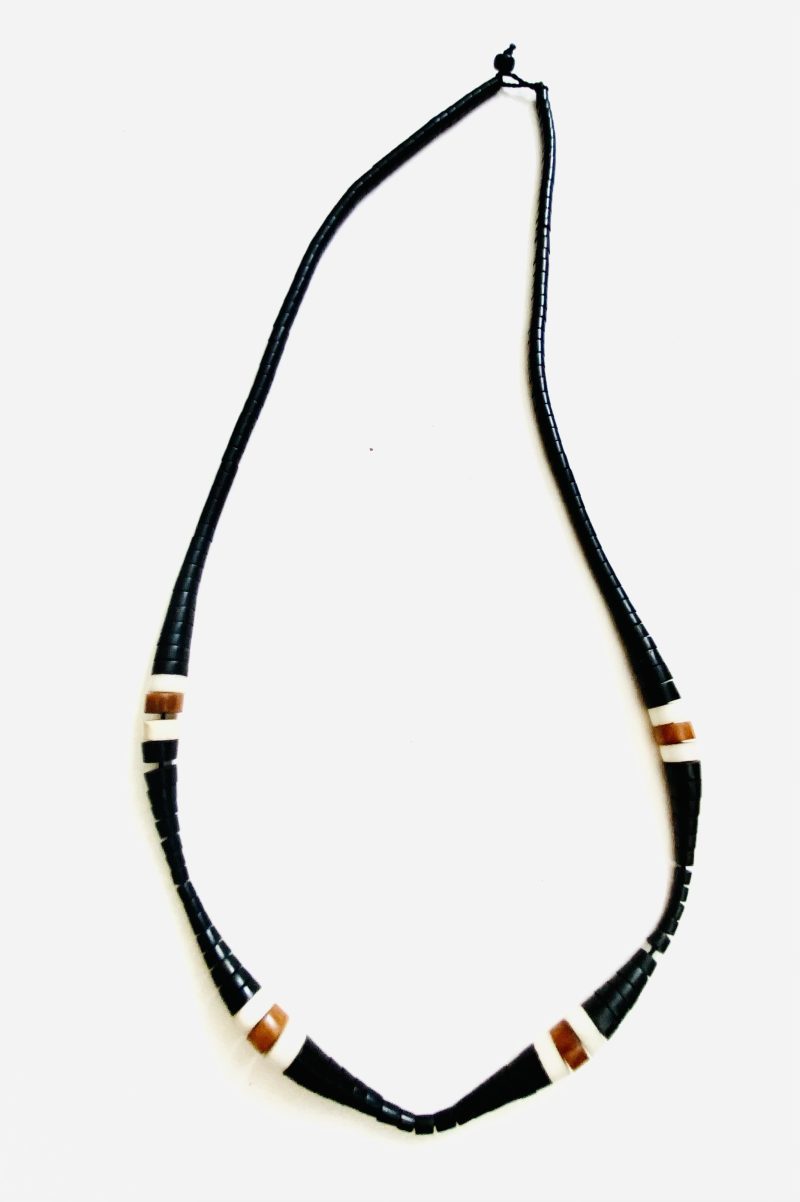 Apurinã People: Tukumã Mix Brown and White Caterpillar Necklace- Handcrafted - Image 2