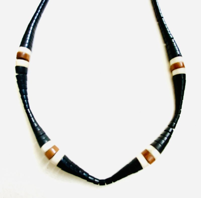 Apurinã People: Tukumã Mix Brown and White Caterpillar Necklace- Handcrafted - Image 3
