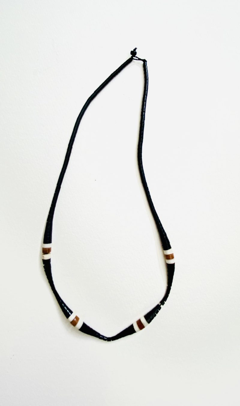 Apurinã People: Tukumã Mix Brown and White Caterpillar Necklace- Handcrafted - Image 5