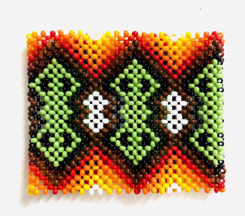 Yawanawa People: Children Warm Green Mix Beaded Bracelet