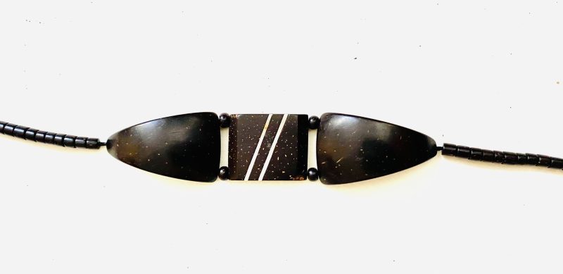 Apurinã People: Tukumã Brown with White Lines  Bracelet- Handcrafted