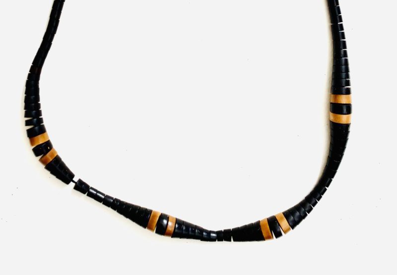 Apurinã People: Tukumã Brown Light and Dark Caterpillar Necklace- Handcrafted - Image 4