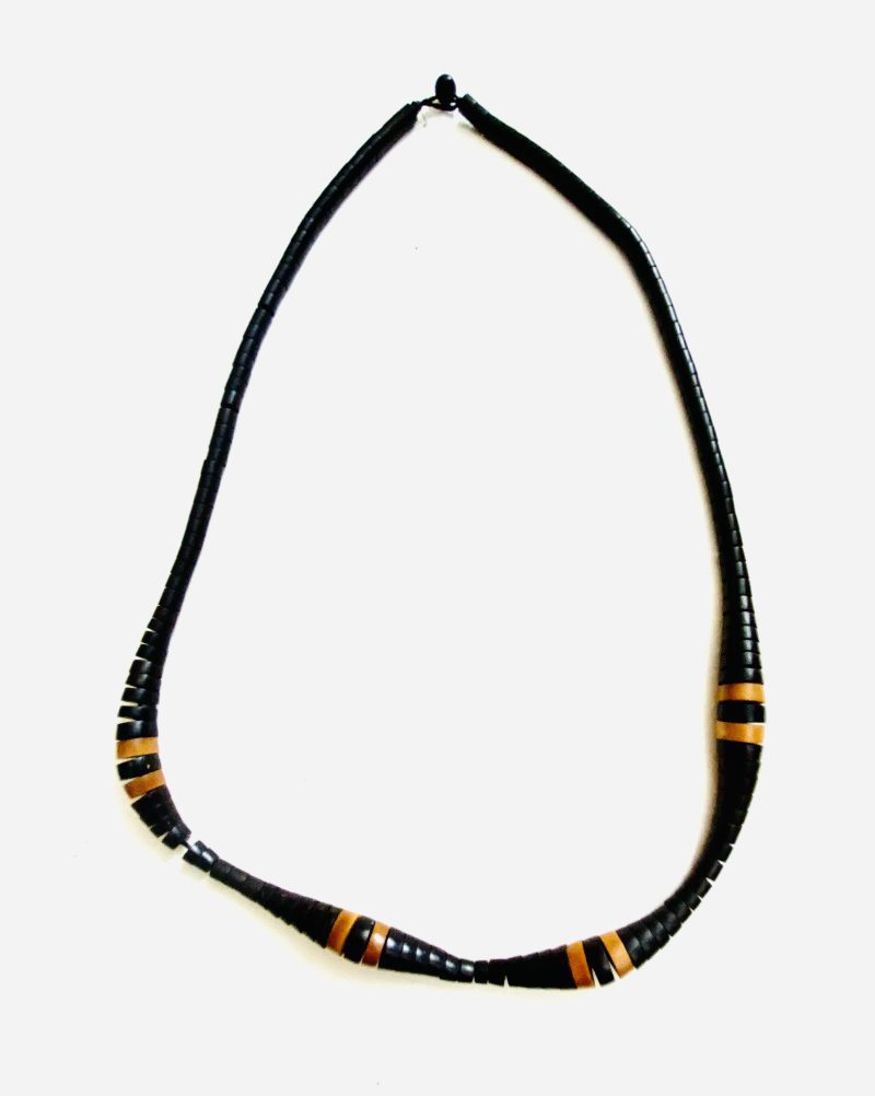 Apurinã People: Tukumã Brown Light and Dark Caterpillar Necklace- Handcrafted