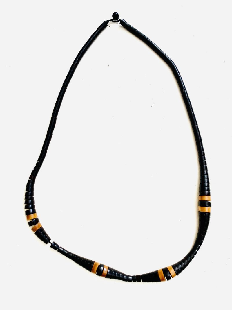 Apurinã People: Tukumã Brown Light and Dark Caterpillar Necklace- Handcrafted - Image 5