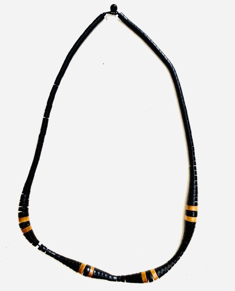 Apurinã People: Tukumã Brown Light and Dark Caterpillar Necklace- Handcrafted - Image 2