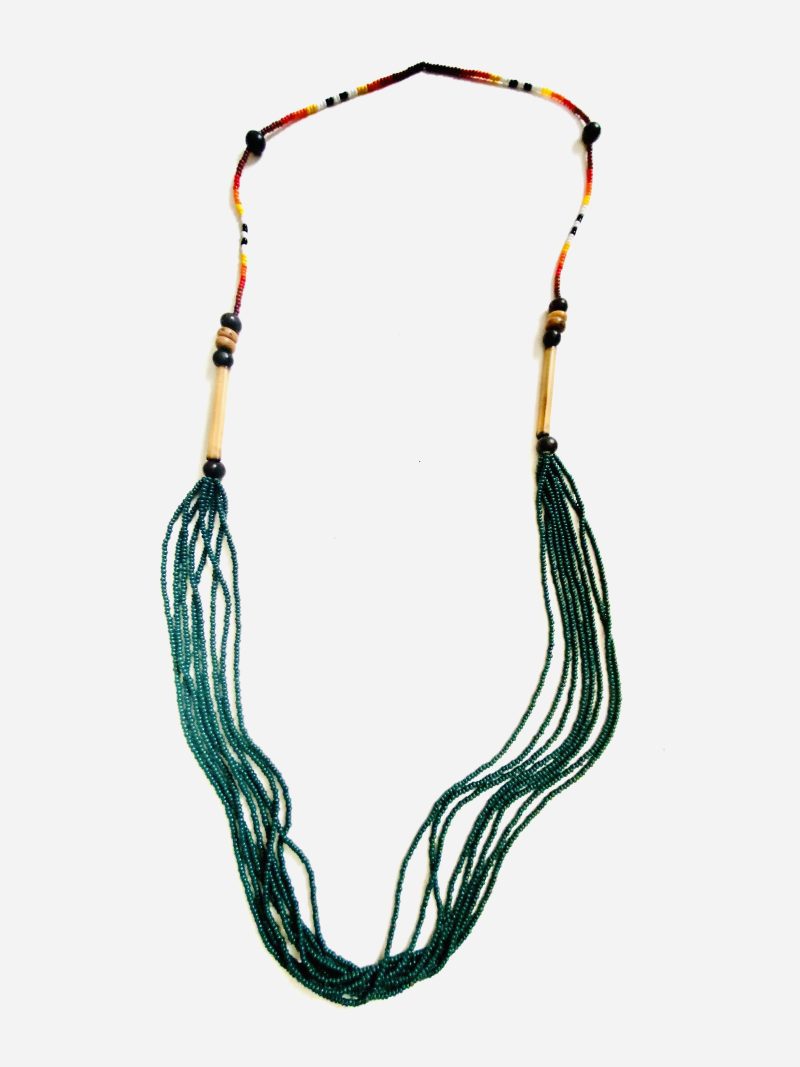 Yawanawa People: Green Missanga Neckale - Image 3