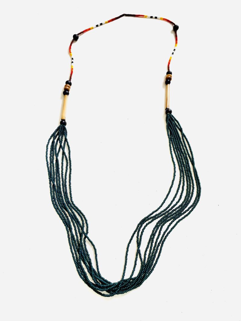 Yawanawa People: Green Missanga Neckale