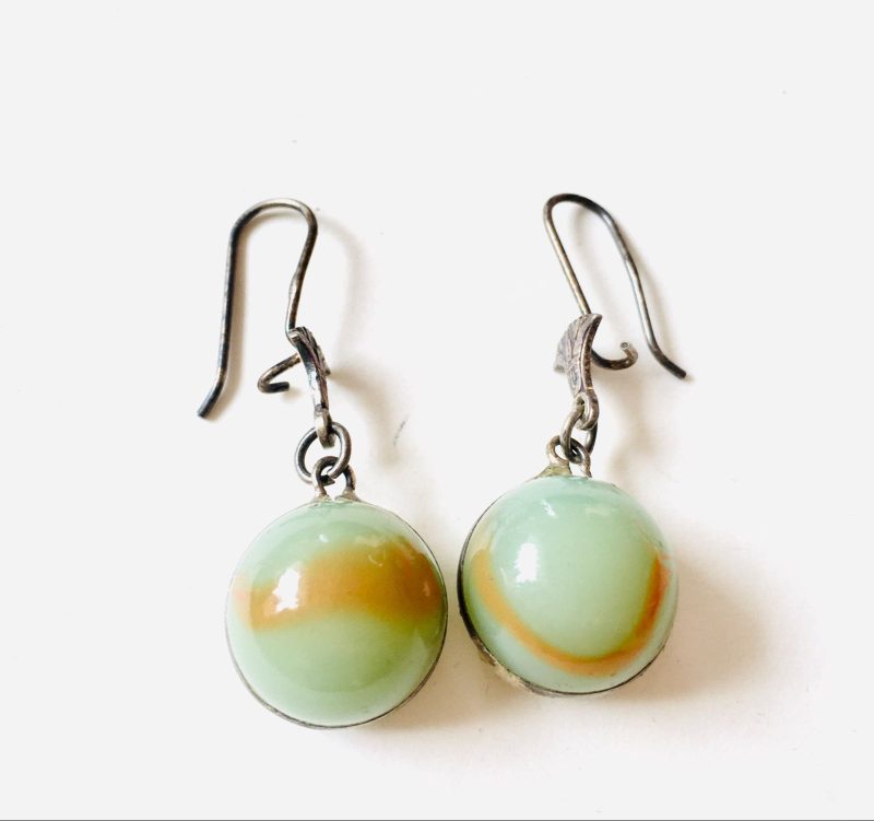 Green Handmade Earrings