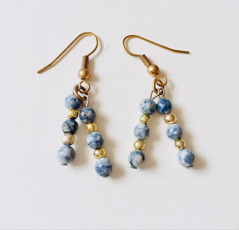Unique Handmade Lapis Lazuli Earrings