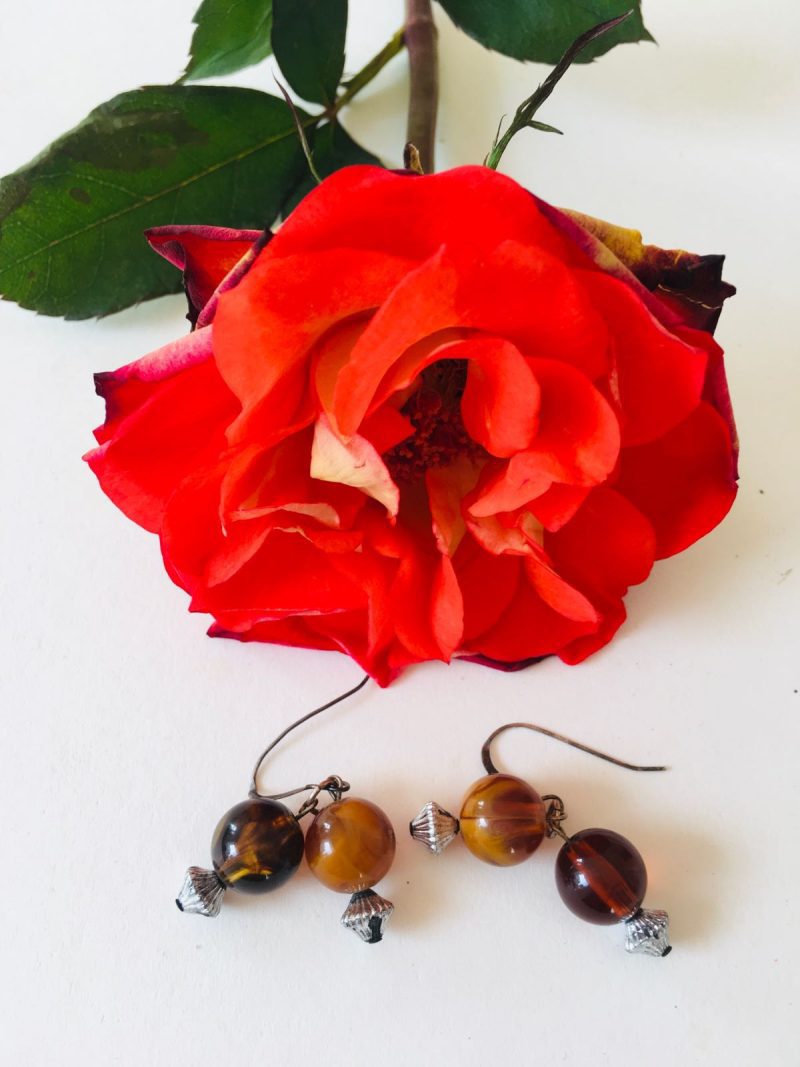 Handmade Amber Earrings