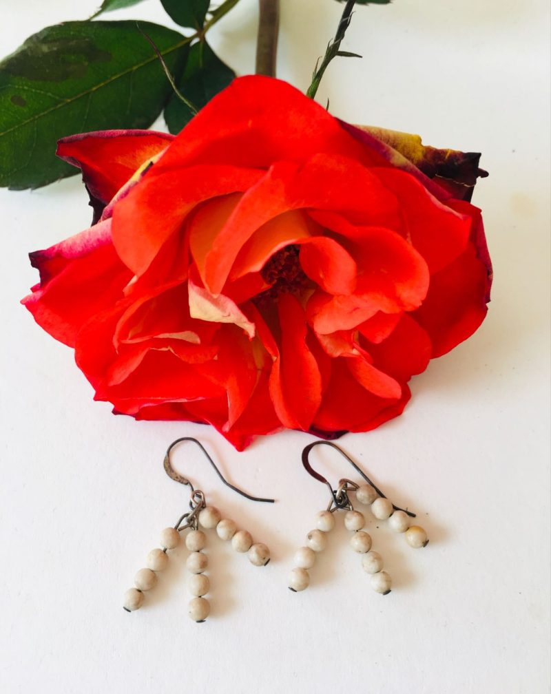 Petrified Wood Earrings